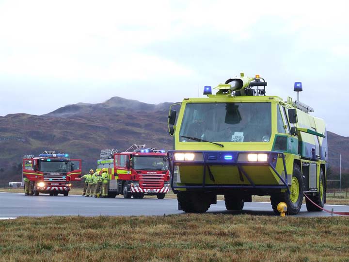 Protector & Scania Appliances Oban airport 