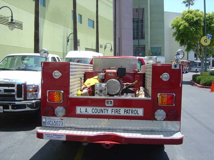 Los ngeles County NBC Universal Fire Services GMC