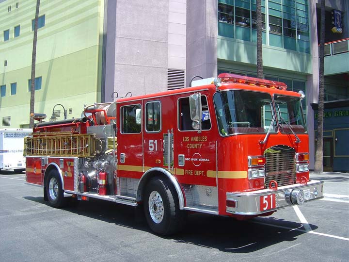 Los Angeles County FD NBC Universal FS pumper