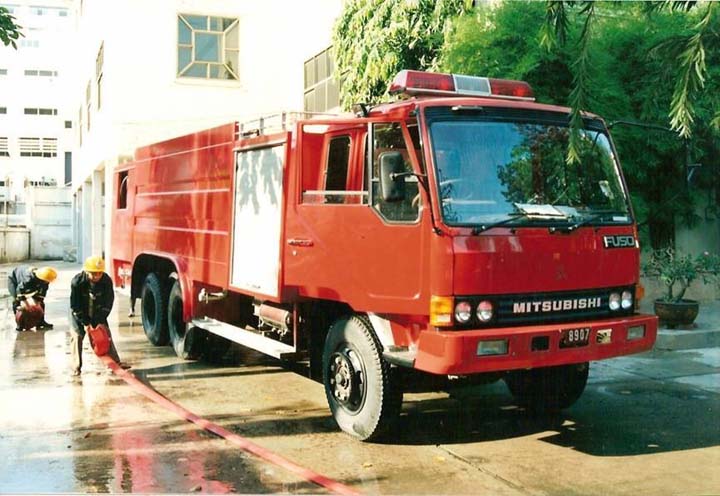Bangkok Fire And Rescue Mitsubishi Heavy pumper