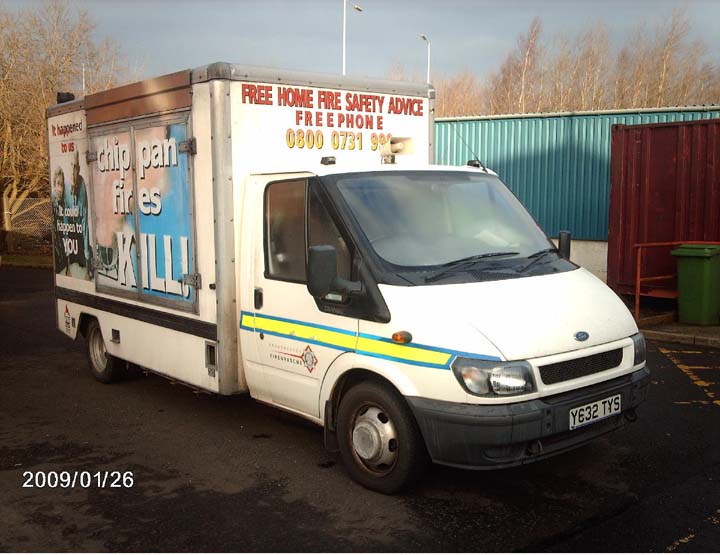 Strathclyde's chip pan demo van.