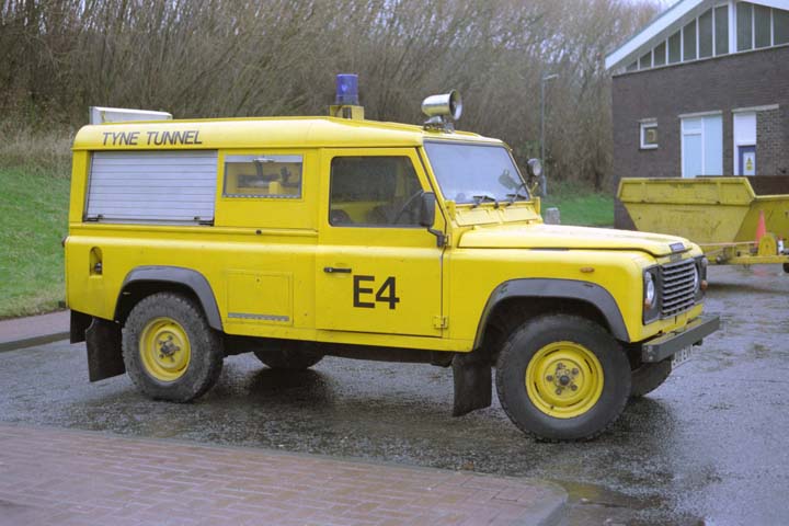 Tyne Tunnel fire appliance Land Rover E4 
