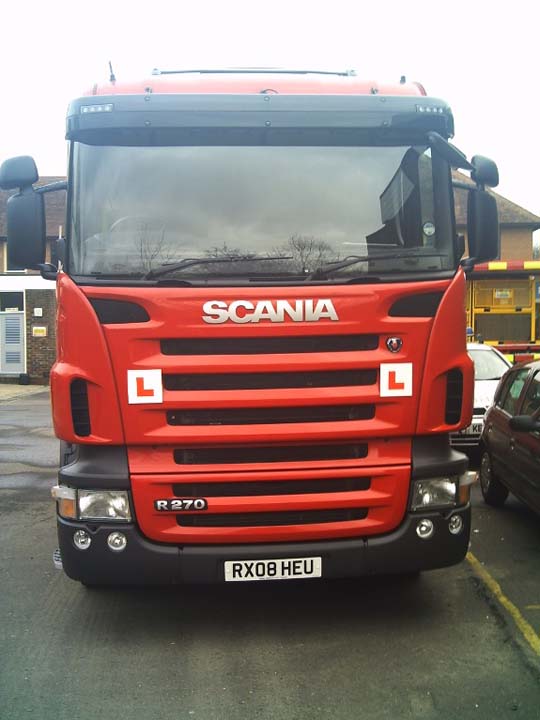 Driver training vehicle Surrey fire & rescue.