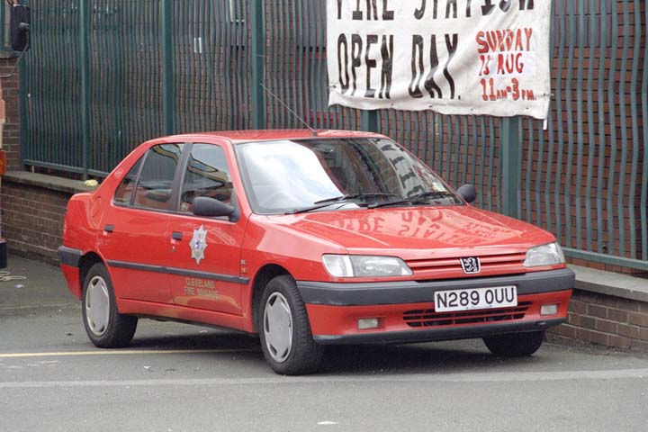 Cleveland Fire brigade Peugeot Staff car