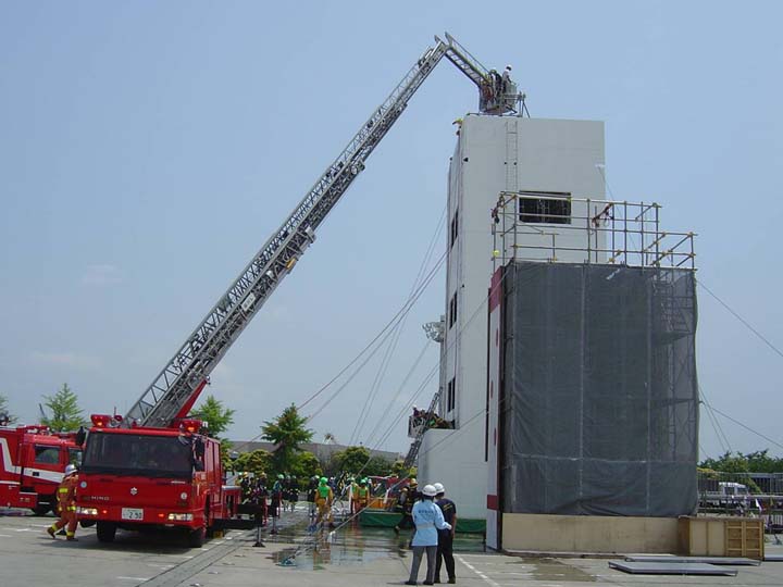 Tokyo Fire department Hino Morita Turntable ladder