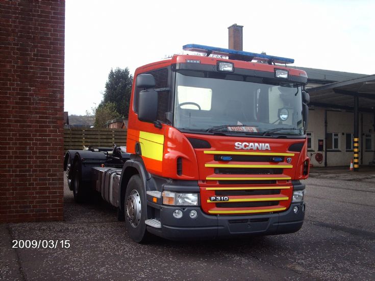 SFR Barrhead Fire Station Scania