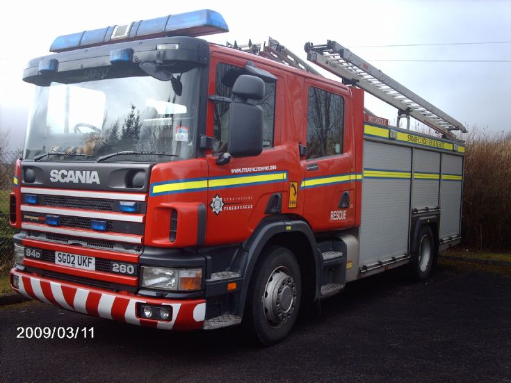 New Scania at Muirkirk Fire station