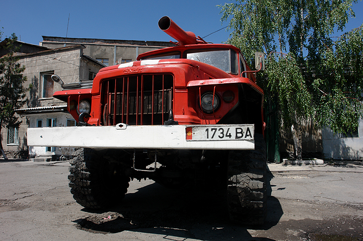 Bishkek Fire department Ural fire truck