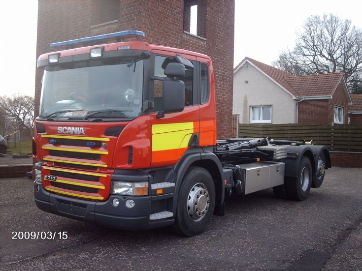 New Prime mover Scania Barhead Fire station