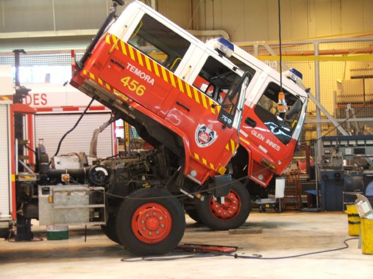 Fire engines at the NSW Workshops