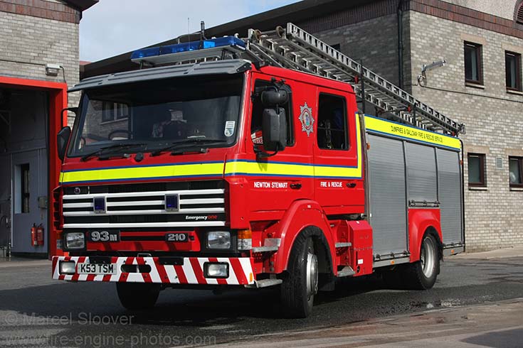 Newton Stewart Scania P93M210 Fire engine