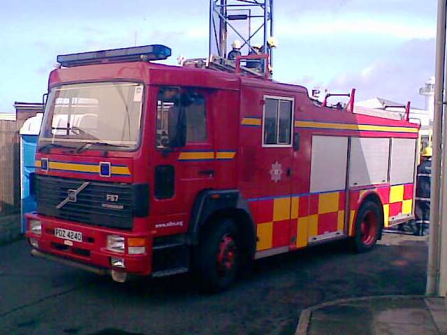 Picture of a Northern Ireland Volvo Fire engine