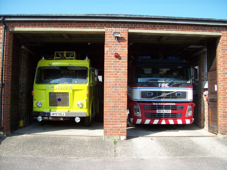 Littlehampton Fire station Dennis and Volvo