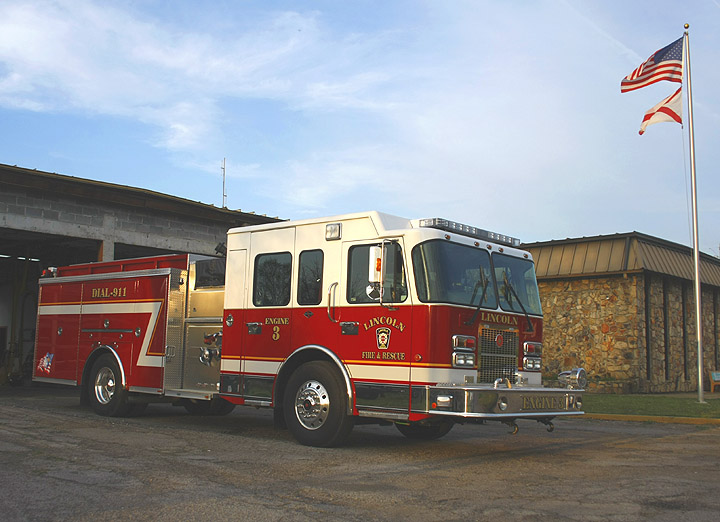 Lincoln Alabama Spartan Fire engine 3