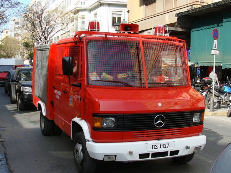 Athens Fire services Mercedes light pumper