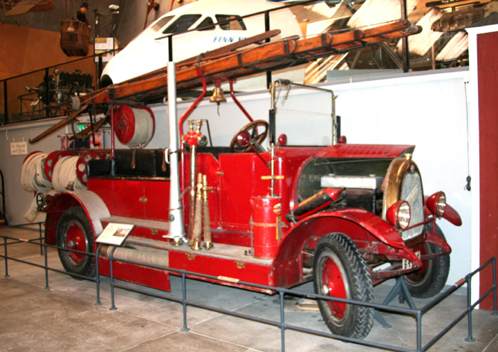 Historic Fire Engine Stockholm museum