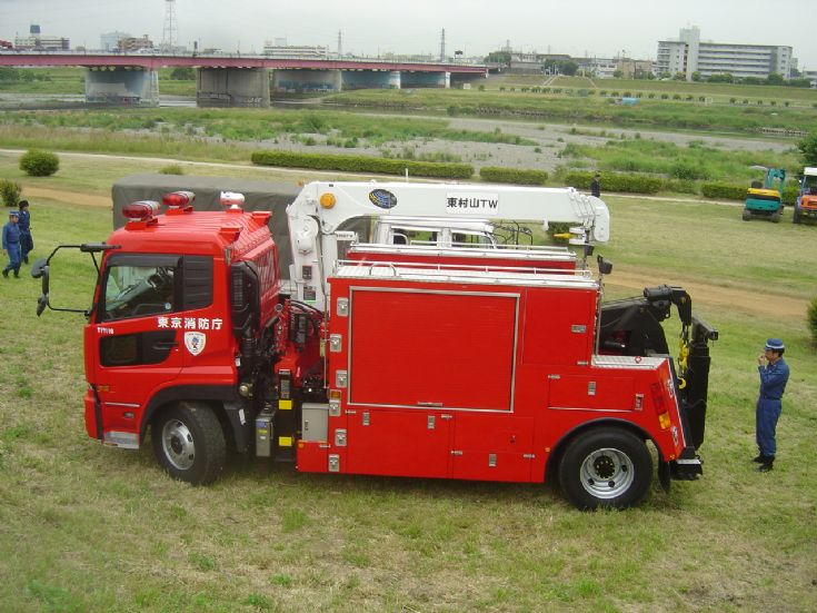 Hino Salvage and Crane truck Tokyo Fire service