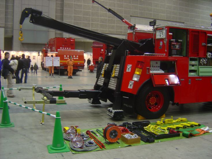 Marunouchi Fire station Salvage and Crane truck