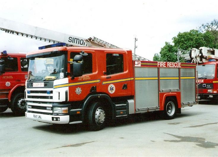 Cleveland Fire Brigade Scania 94D at Preston Park