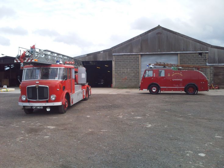 A old Dennis and AEC on the photo