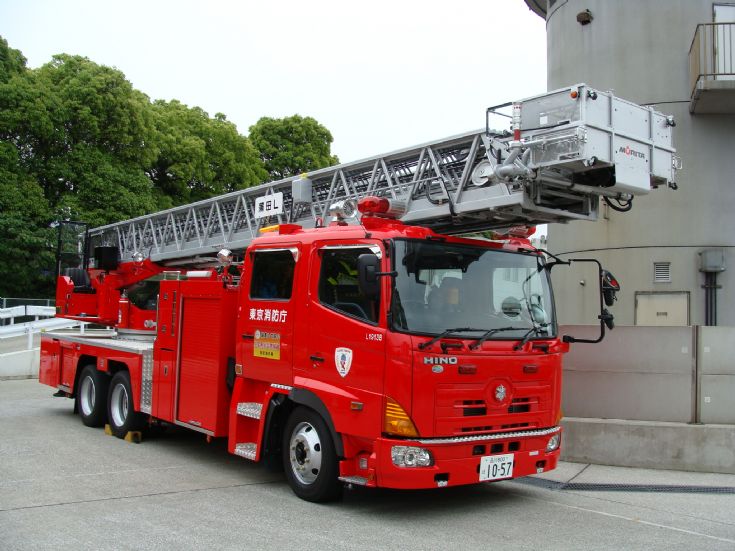 Hino Morita Turntable ladder Kamata FS