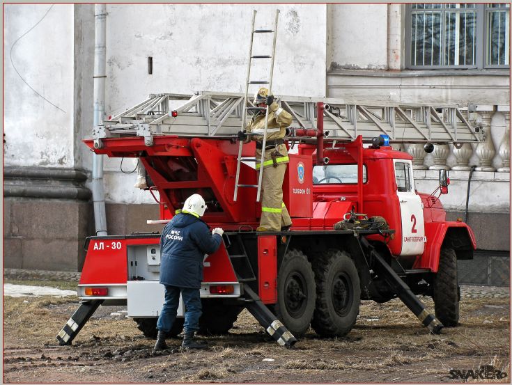 Zil turntable ladder Saint Petersburg
