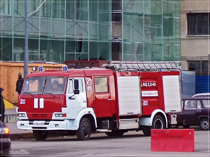 Kamaz pumper St Petersburg Fire brigade