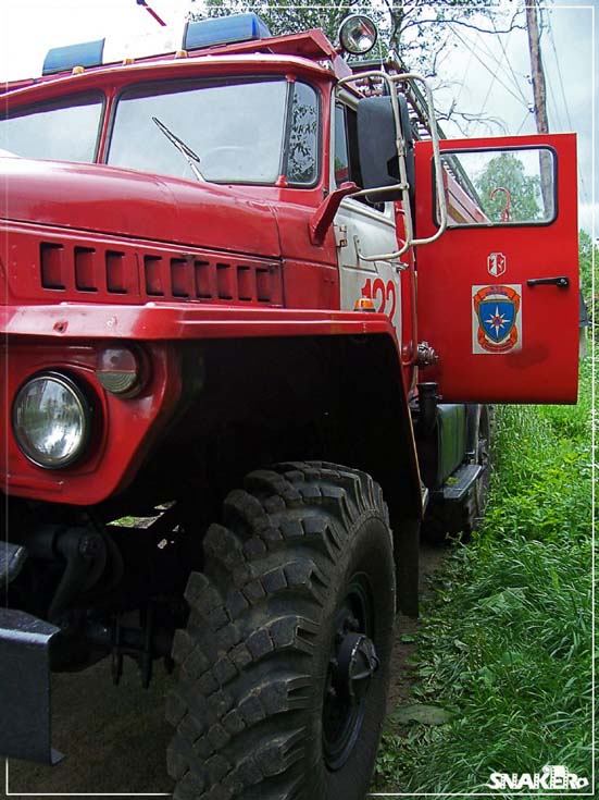 Ural fire engine Pasha Russia