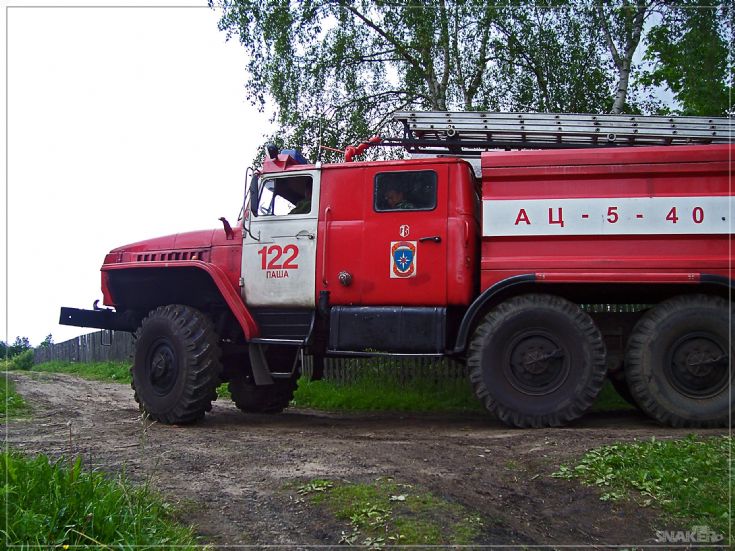 Pasha Fire brigade Ural Fire engine Russia