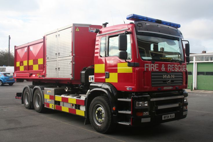 Newbury Fire station Royal Berkshire MAN HVP