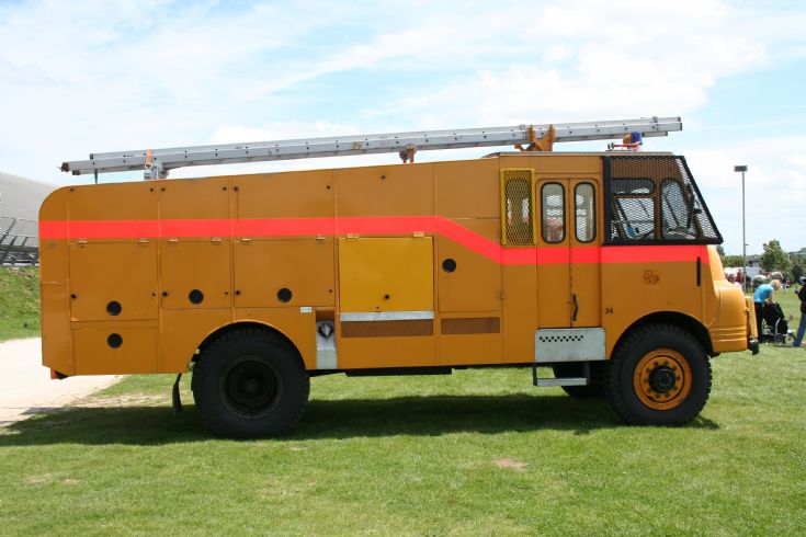 Yellow Bedford Fire engine Basingstoke