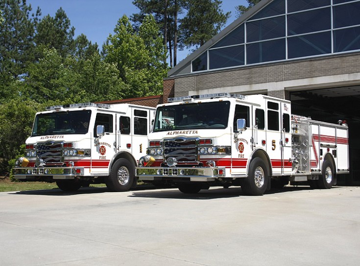 Pierce Fire engines Alpharetta Georgia