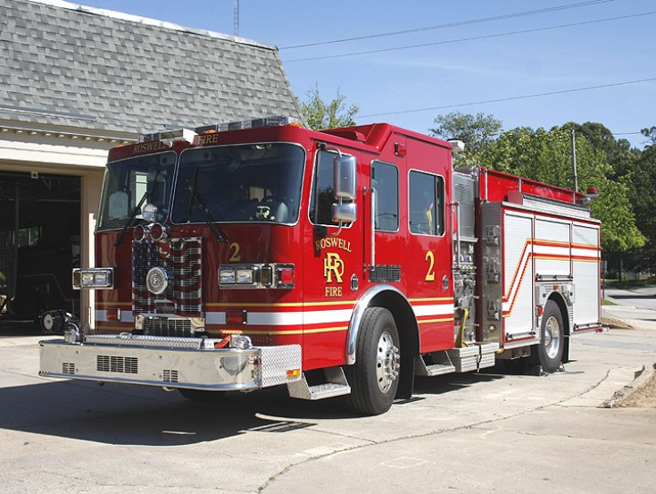 Roswell Georgia Sutphen Shield Fire engine