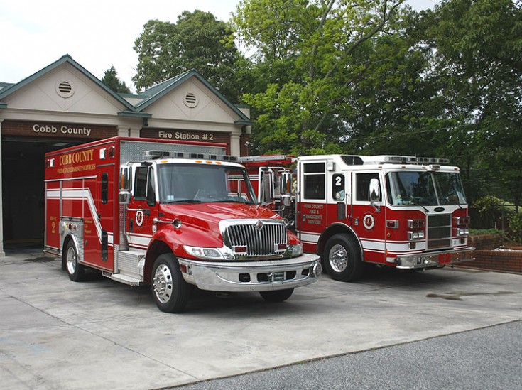 Cobb County Fire engines Station 2