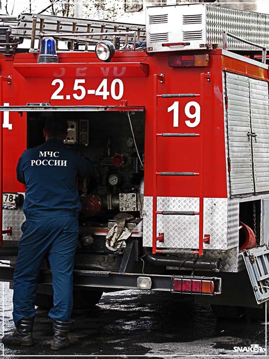 Zil pumper at incident St Petersburg