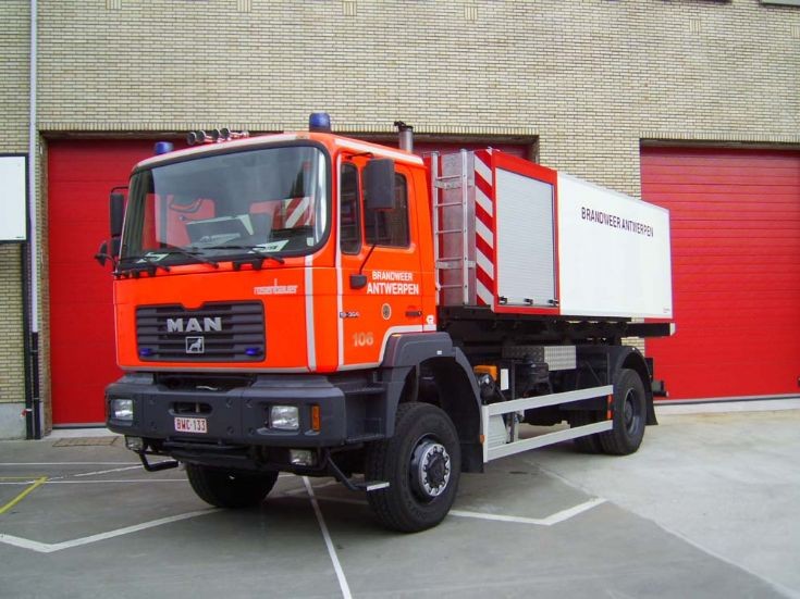 Brandweer Atwerpen MAN Prime mover