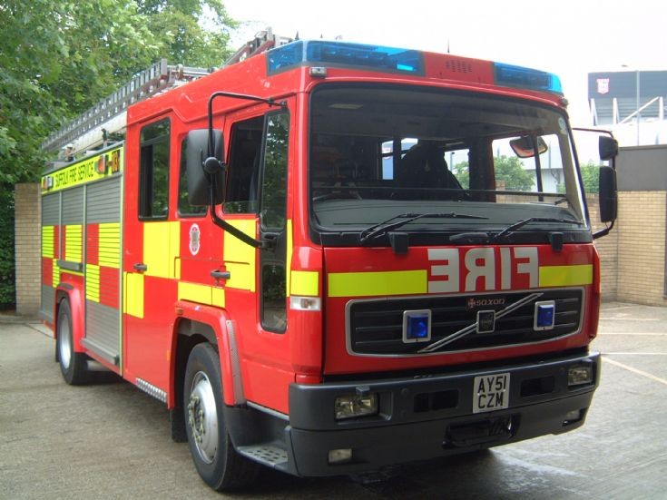 Suffolk Water tender ladder Volvo Saxxon