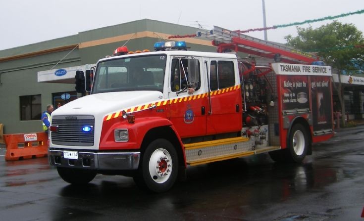 Freightliner pumper Tasmania Fire service