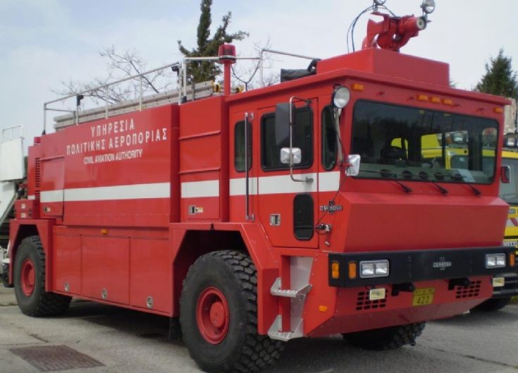 Airport fire engine Oshkosh Greece