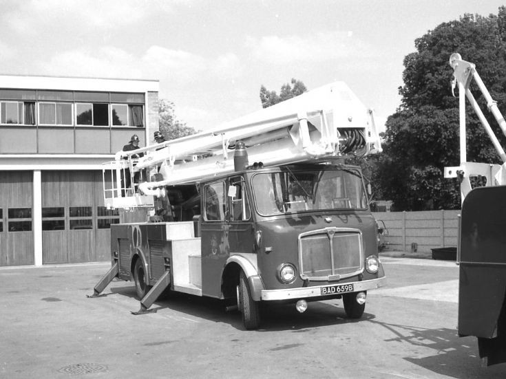 Gloucestershire AEC 65' hydraulic platform