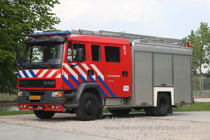 DAF 55 pump brandweer Enschede
