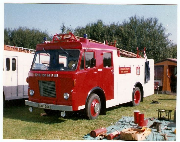 Dennis D CLG 103K Cheshire Fire Brigade