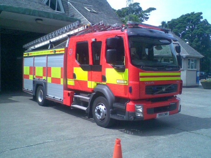 Isle Of Man FRS Volvo FL Water Tender Ladder