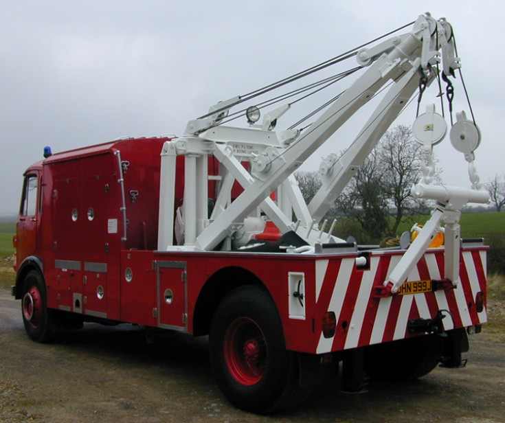 1970 Dennis Maxim with Holmes Recovery Crane