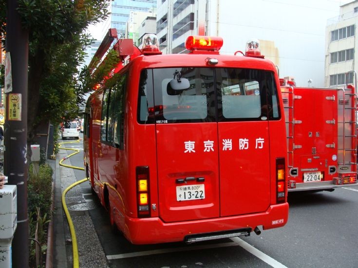 Isuzu Canteen vehicle Tokyo Japan back