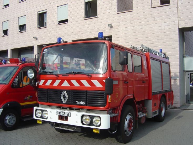Mulhouse Fire station Renault pumper