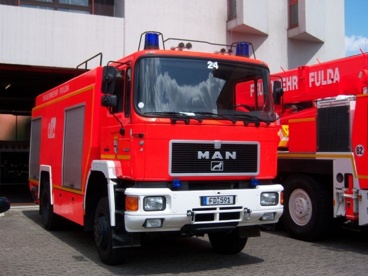 Fire Engines Photos Germany Fulda; Hessen MAN TLF 24/50