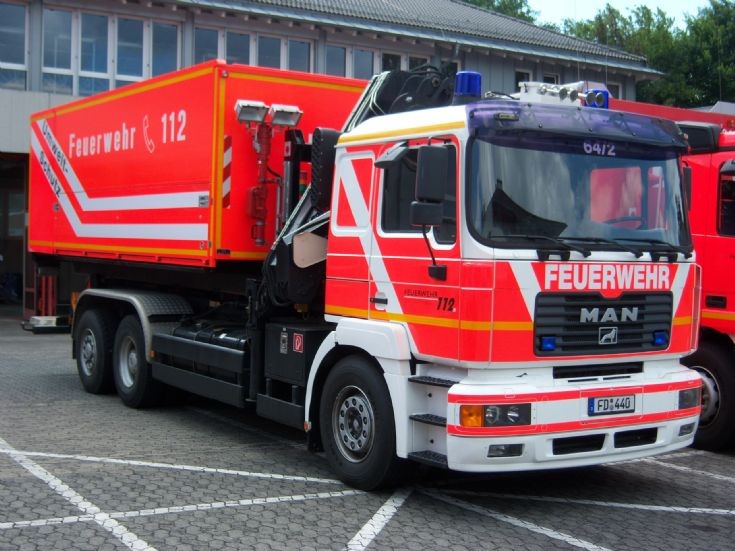 Feuerwehr Fulda Hessen WLF-3 Kran MAN
