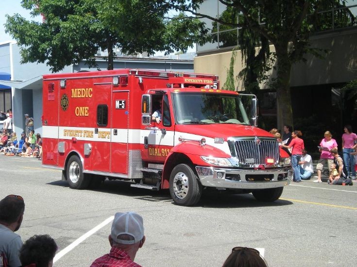 Everett Fire department ambulance