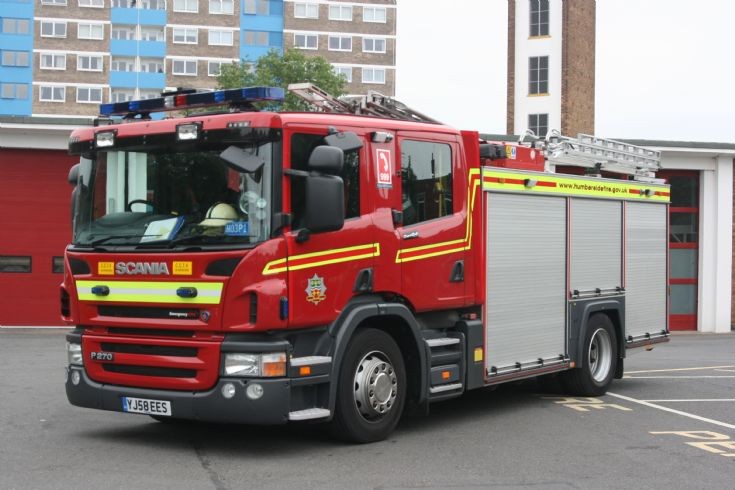 Humberside Fire engine Hull Fire station